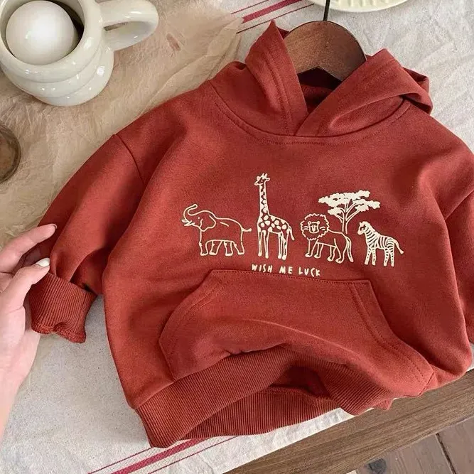 Wholesale Children'S Fashion Cute Cartoon Printed Long-Sleeve Hoodies - Image 3