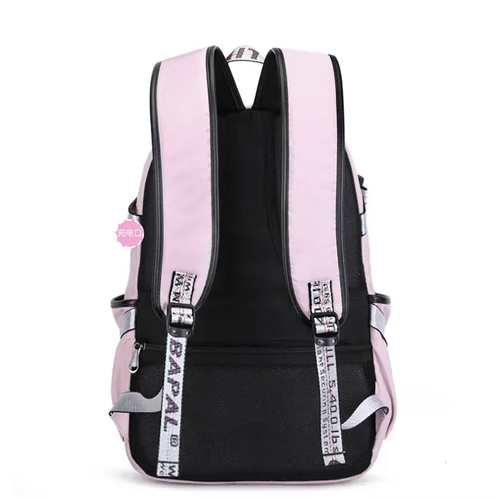 Women Fashion Pompon Decorative Lace Up Backpack - Image 5