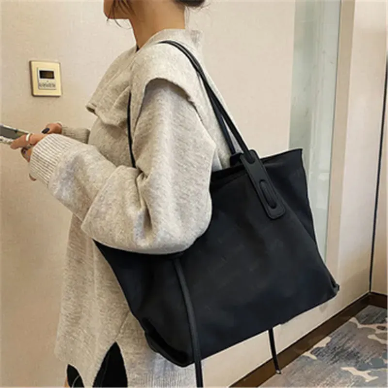 Women Fashion Letter Printed Large Capacity Tote Bag