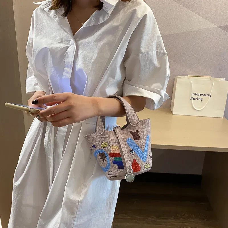 Women Fashion Cartoon Printing PU Leather Crossbody Bags - Image 13