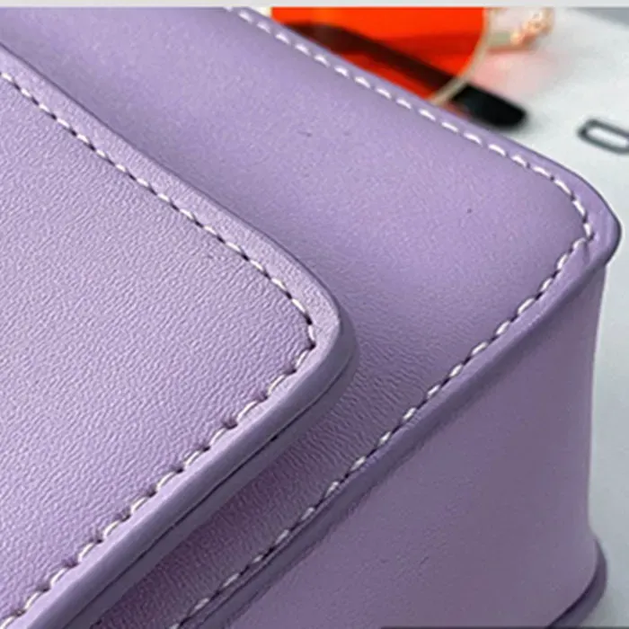 Women Solid Color Metal Chain Mini Shoulder Bag - Image 13