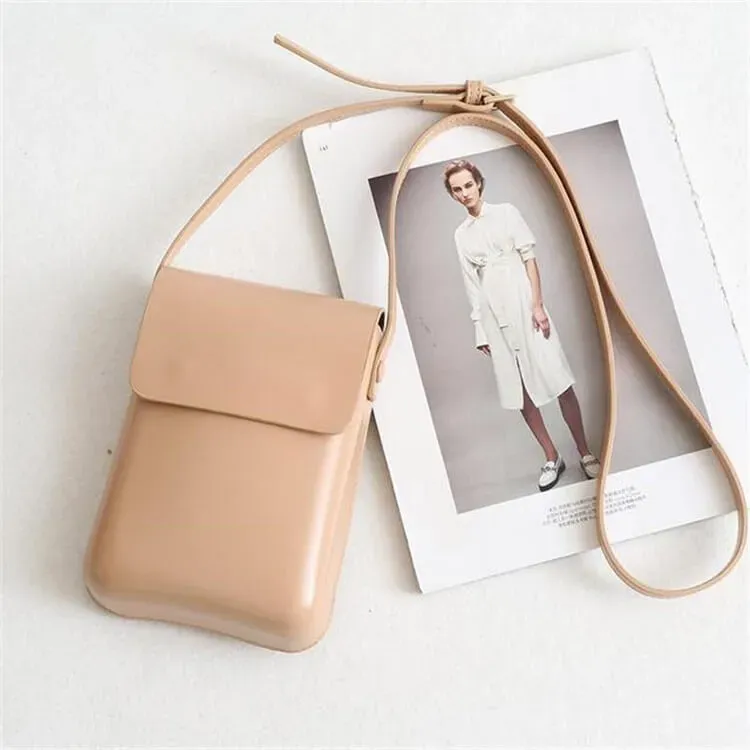 Women Classic Soild Color Square PU Crossbody Mini Bag - Image 7