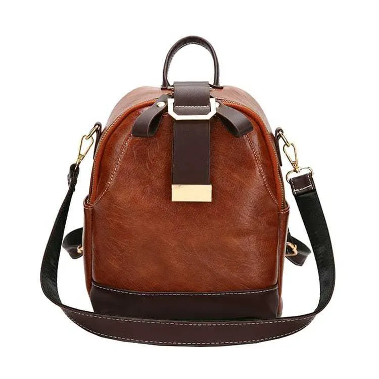 Women Classic Color Blocking Multi-pocket Backpack - Image 14