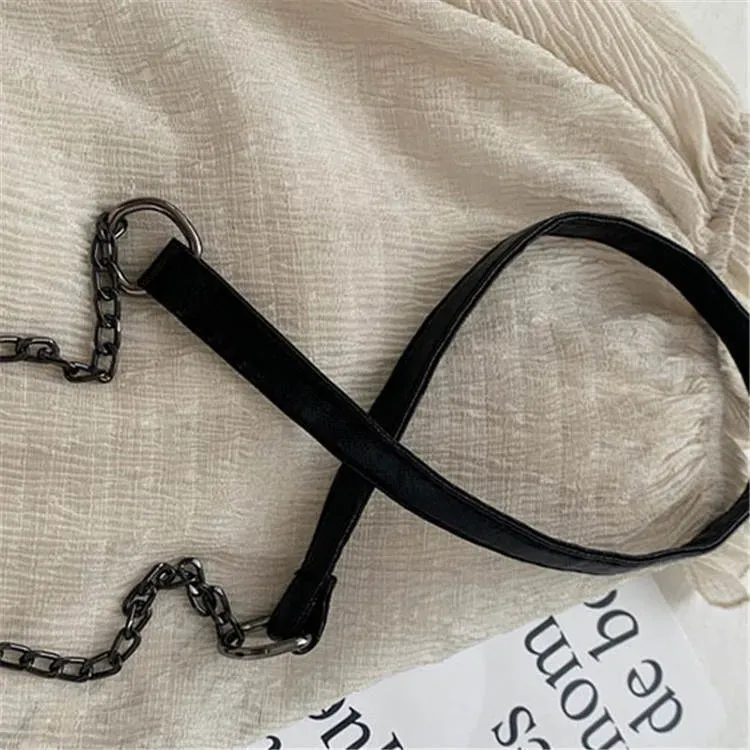 Women Retro Solid Color Flap Crossbody Bag - Image 8