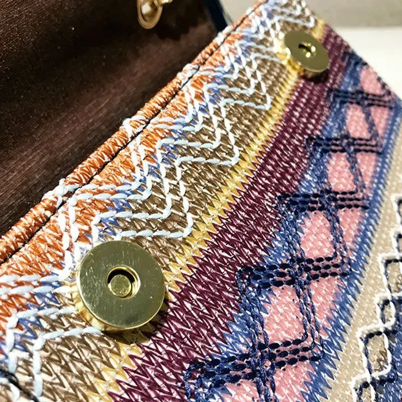 Ethnic Style Tassels Decor Chain All-Match Crossbody Bag - Image 5