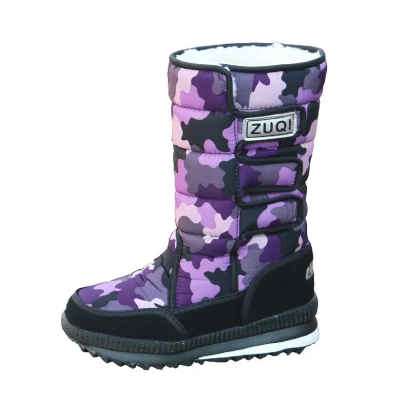 Size:5-9 Women Camouflage Pattern Waterproof Snow Boots Shoes - Image 10