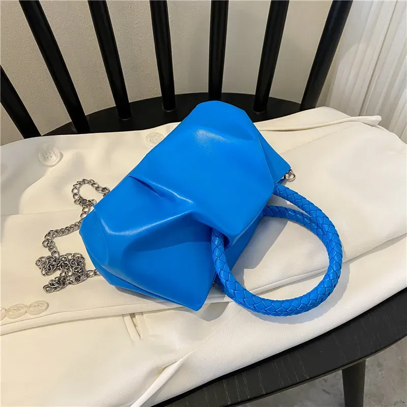 Design Bag Women'S Spring Solid Color Portable Pleated Popular Mini Bag - Image 3