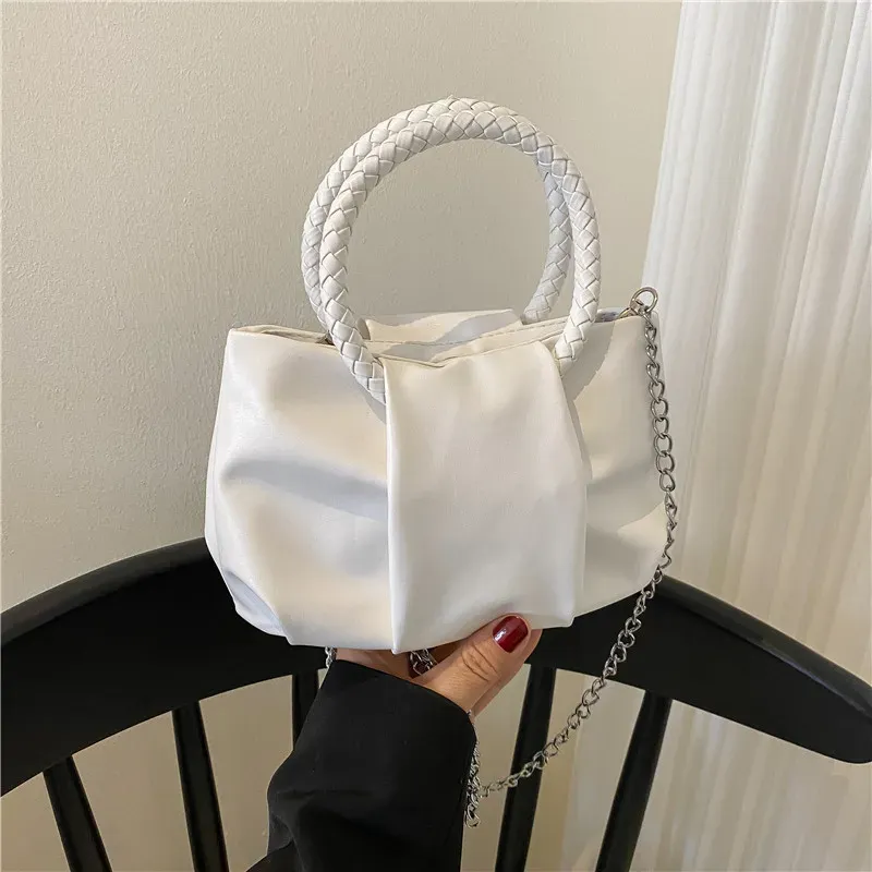 Design Bag Women'S Spring Solid Color Portable Pleated Popular Mini Bag - Image 6