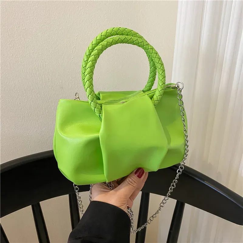 Design Bag Women'S Spring Solid Color Portable Pleated Popular Mini Bag - Image 12