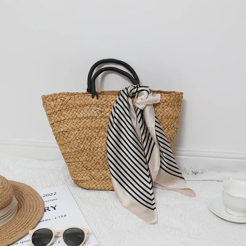 Women Fashion Large Capacity Straw Handwoven Tote Bag