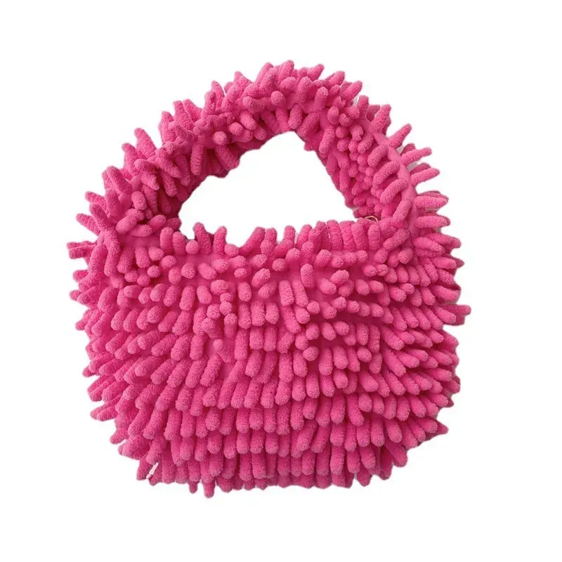 Women'S Fashion Mop Plush Candy Handbag - Image 5