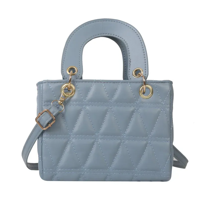 Women'S Fashion Solid Color Rhomboid Handbag - Image 5