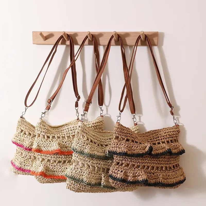 Bohemian Vacation Casual Woven Tote Bag