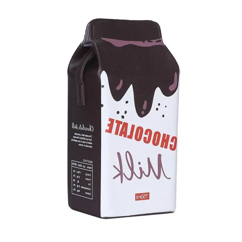 Women Simple Cute Milk Box Creative Shaped Messenger Bag - Image 5