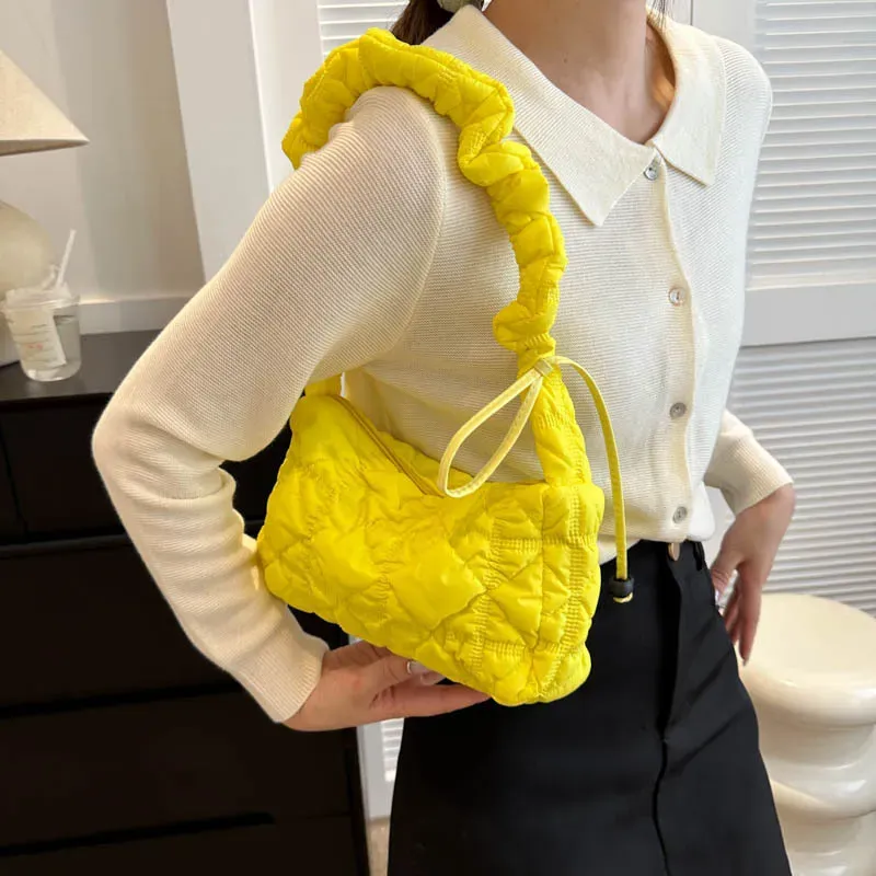 Women Fashion Casual Rhomboid Quilted Shoulder Bag - Image 3