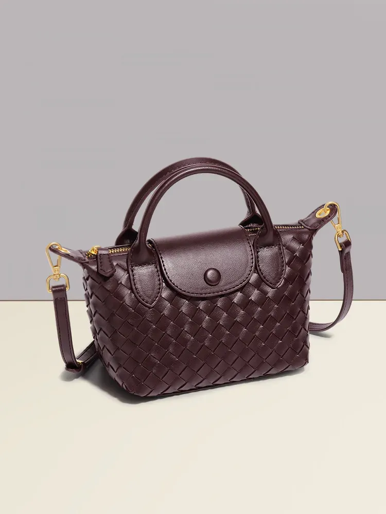 Fashion Solid Color Zipper Shoulder Bag - Image 3