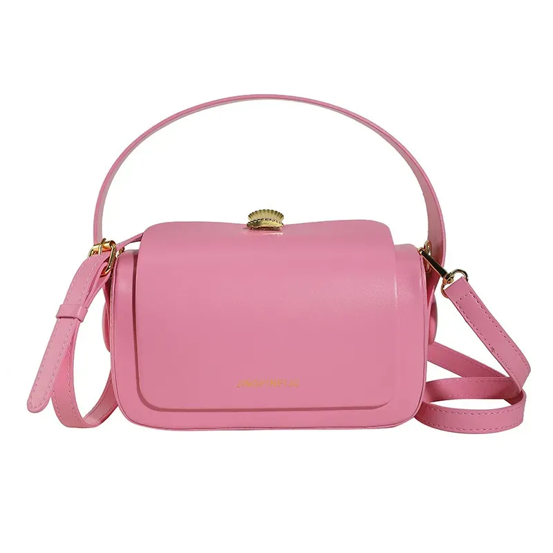 Women Fashion Simple Letter Flap Handle Shoulder Bag - Image 8