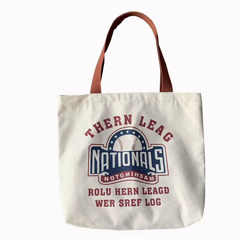 Women Fashionable Large Capacity Letter Print Canvas Tote Bag - Image 5