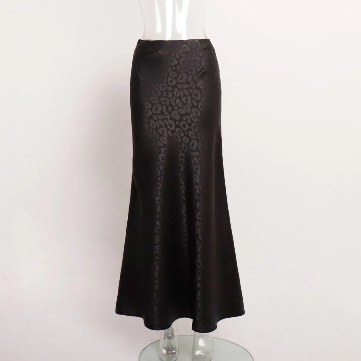 Women Fashion Jacquard Leopard Print Skirt - Image 8