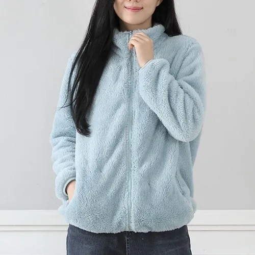 Autumn Winter Women Fashion Double-Sided Fleece Stand Collar Warm Thick Long Sleeve Coat - Image 7