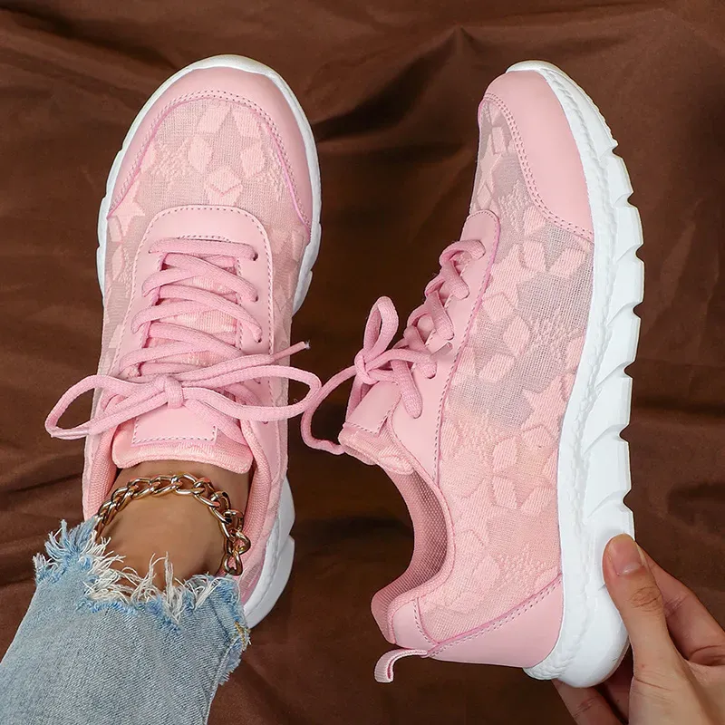 Women Casual Fashion Mesh Breathable Sneaker - Image 3