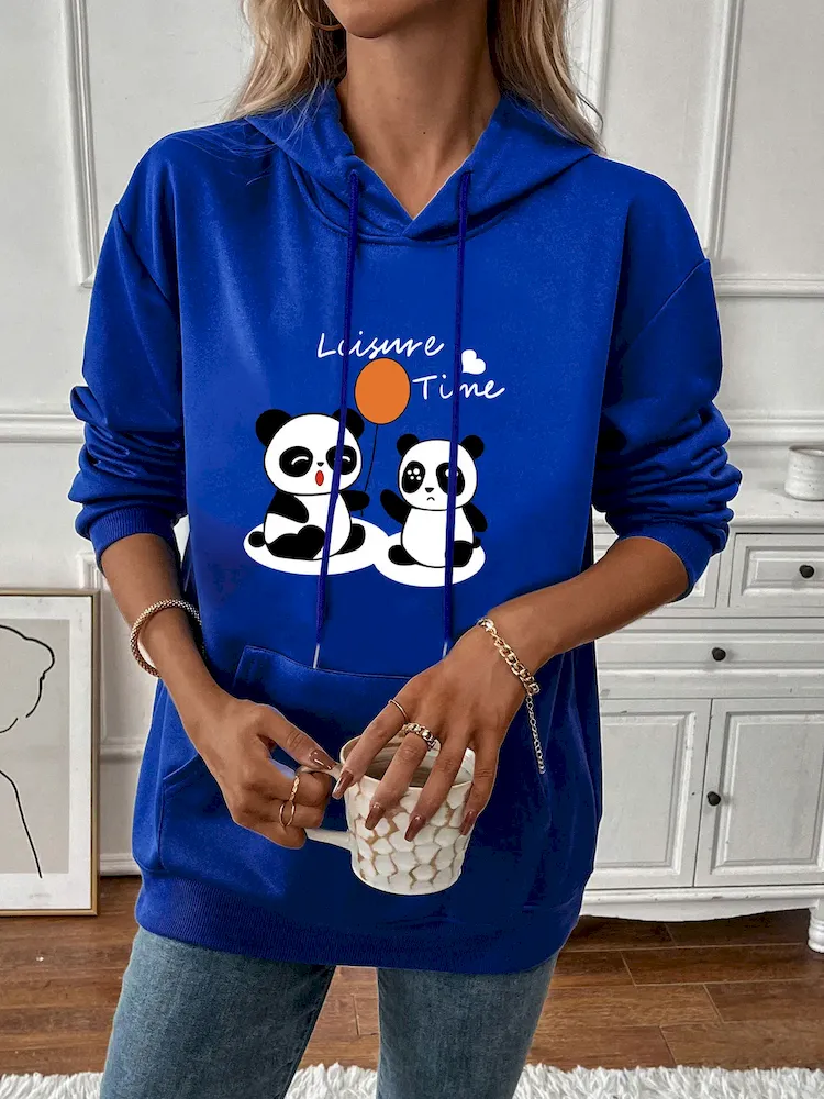 Women Casual Print Hoodie - Image 9