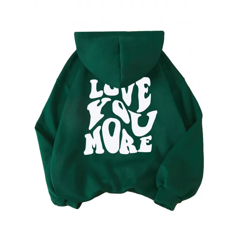 Casual Fashion Printed Loose Fleece-Lined Hoodie - Image 26