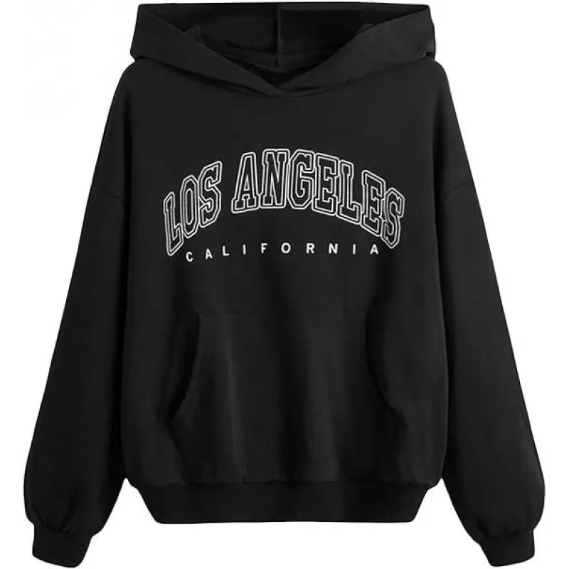 Casual Fashion Printed Loose Fleece-Lined Hoodie - Image 29