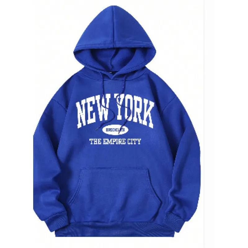 Casual Fashion Printed Loose Fleece-Lined Hoodie - Image 41