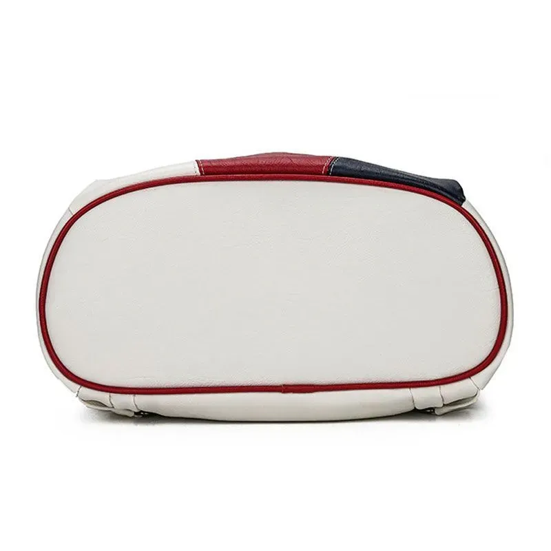 Leisure All-Match Soft PU Leather Waterproof Backpack - Image 5