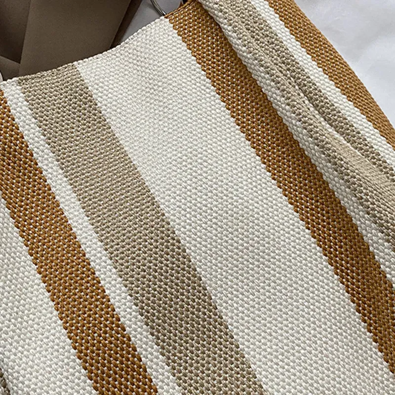 Women Fashion Color Blocking Shoulder Tote Bag - Image 5