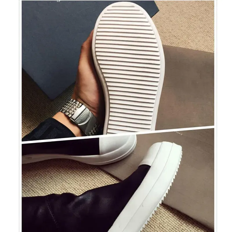 Size:4.5-10 Women Shell Head Design Elastic Over-The-Knee Boots - Image 13