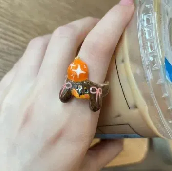 Wholesale Cartoon Cute Drop Glaze Cat Ring - Image 17