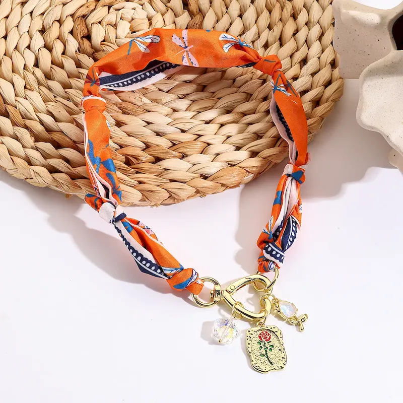 Wholesale Summer Satin Scarf Necklace - Image 3