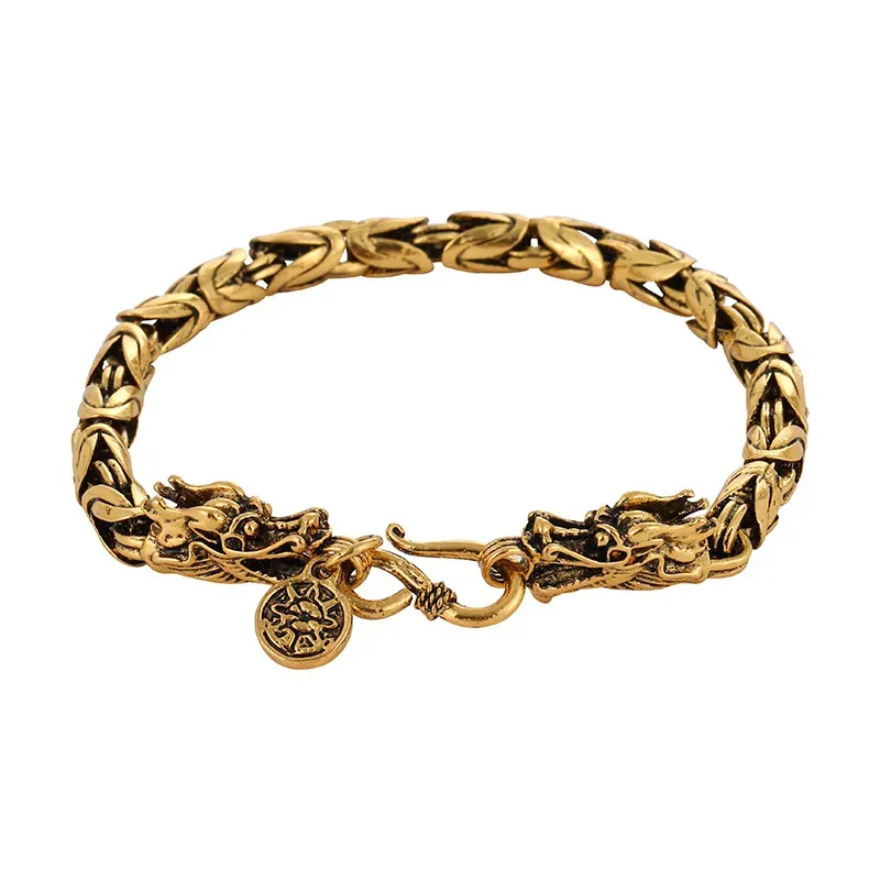 Wholesale Men Fashion Retro Dragon Totem Bracelet - Image 5