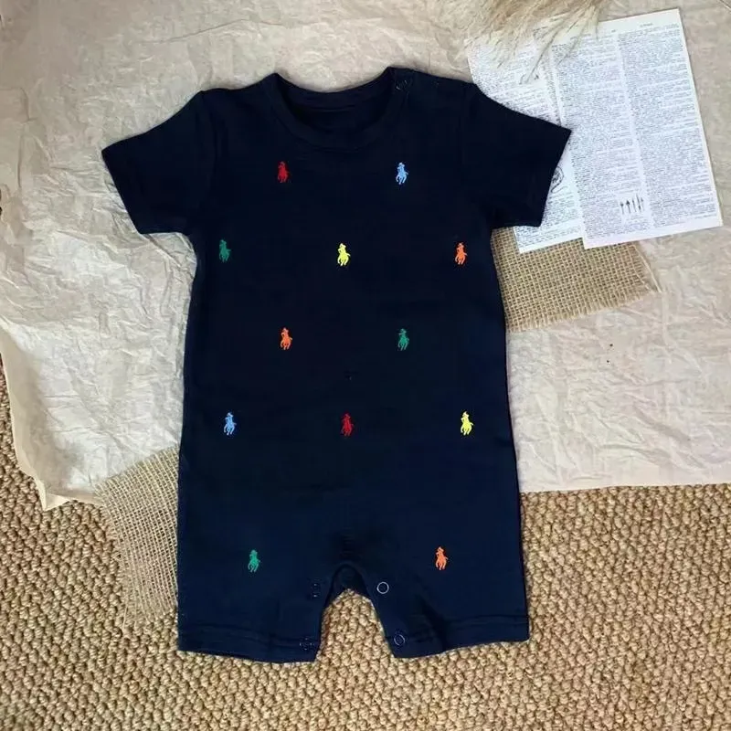 Wholesale Newborn Baby Summer Short-Sleeved Climbing Rompers - Image 6