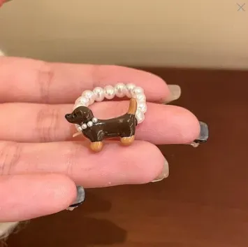 Wholesale Cartoon Cute Drop Glaze Cat Ring - Image 18