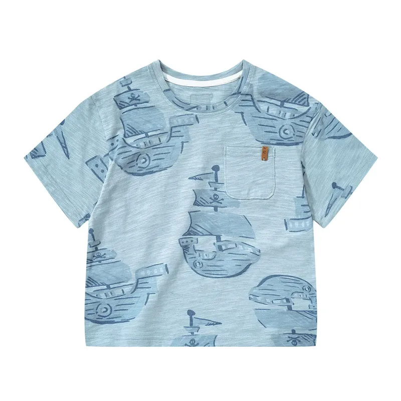 Wholesale Kids Short-Sleeved Summer Cotton T-Shirt - Image 6