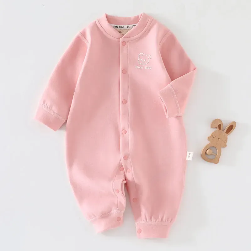 Wholesale Baby Autumn And Winter Basic Long-Sleeved Jumpsuits - Image 8