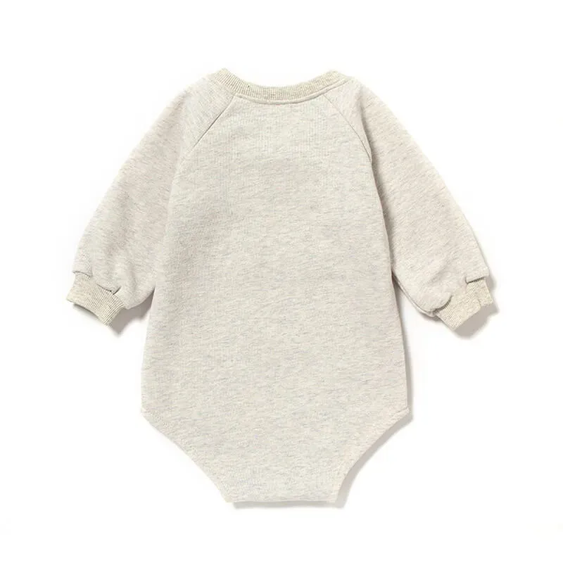 Wholesale Kids Simple Rainbow Line Pattern Long-sleeves Romper - Image 5