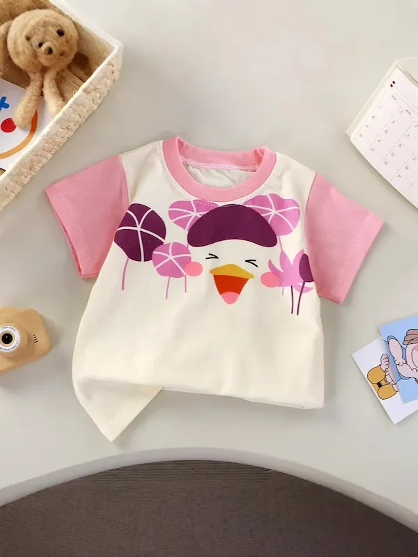 Wholesale Kids Boys And Girls Fashion Cartoon Short-Sleeve T-Shirt - Image 5