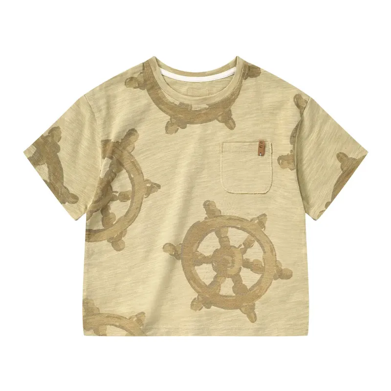 Wholesale Kids Short-Sleeved Summer Cotton T-Shirt - Image 5