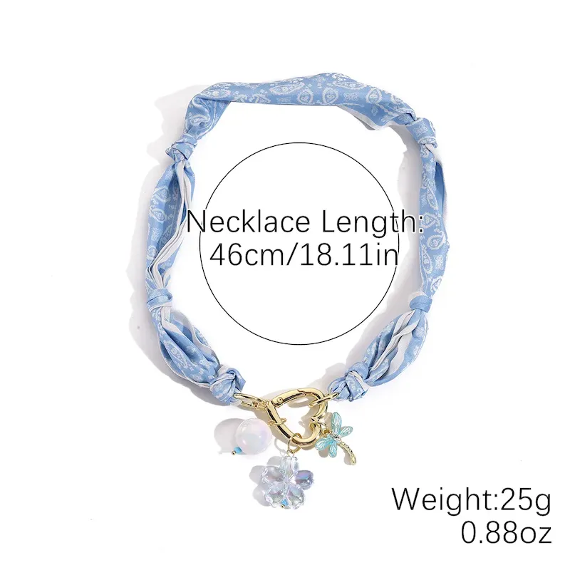 Wholesale Summer Satin Scarf Necklace - Image 8