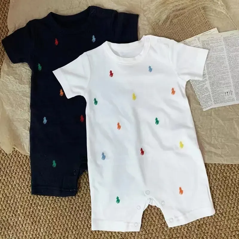 Wholesale Newborn Baby Summer Short-Sleeved Climbing Rompers