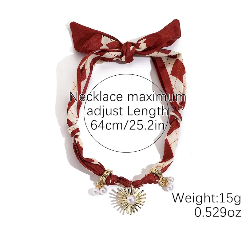 Wholesale Summer Satin Scarf Necklace - Image 5
