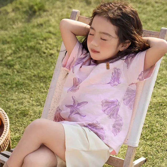Wholesale Kids Short-Sleeved Summer Cotton T-Shirt