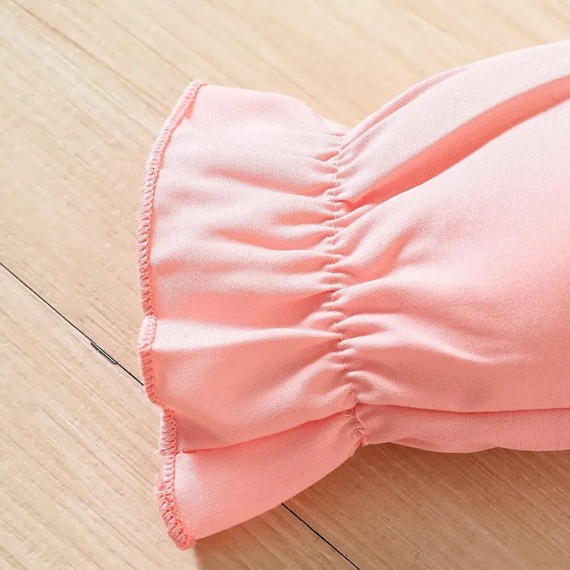 Wholesale Kids Baby Girls Casual Color Matching Long Sleeve Lapel Dress - Image 5