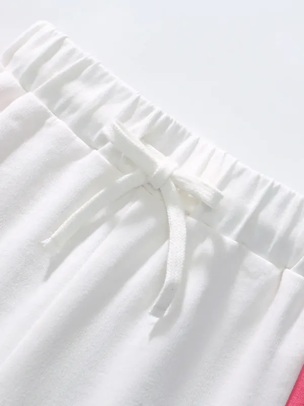 Wholesale Kids Toddler Girls Casual Rainbow Short Sleeve T-Shirt Shorts Sets - Image 4