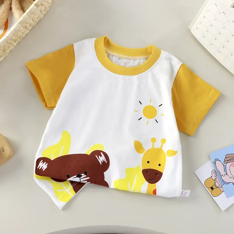 Wholesale Kids Boys And Girls Fashion Cartoon Short-Sleeve T-Shirt - Image 8