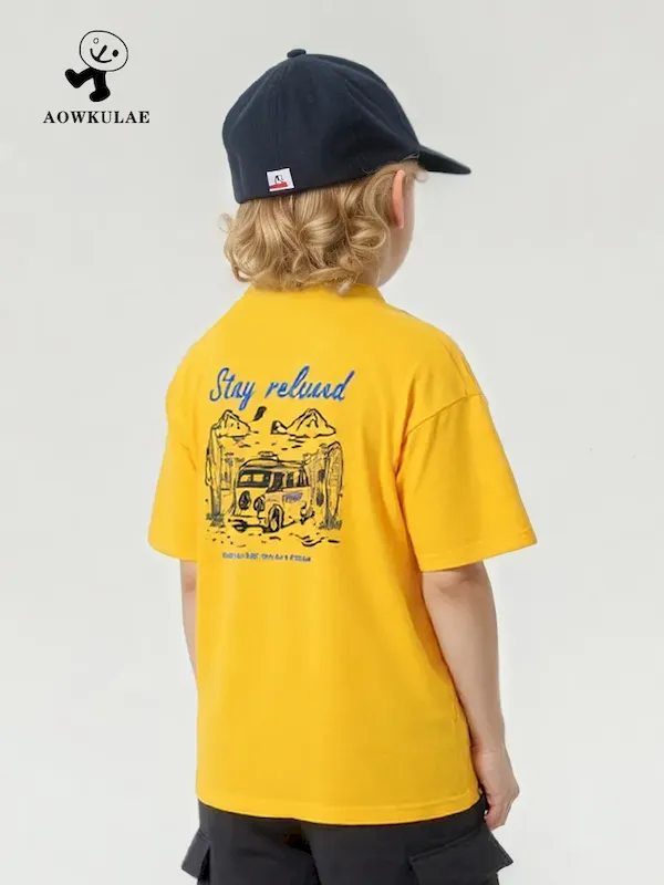 Wholesale Summer Boys Casual Short-Sleeved T-Shirt - Image 6